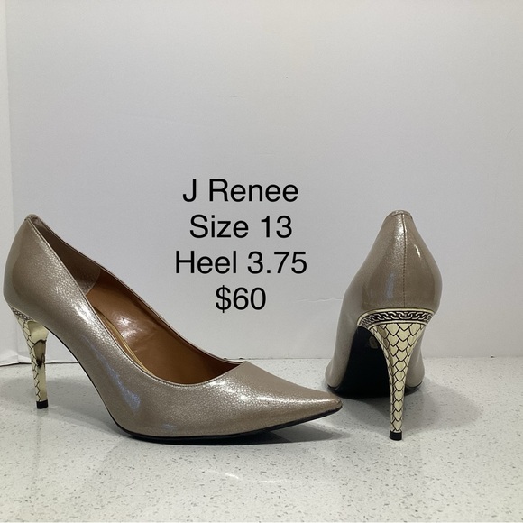 J Renee Maressa Bronze heels - Picture 2 of 2